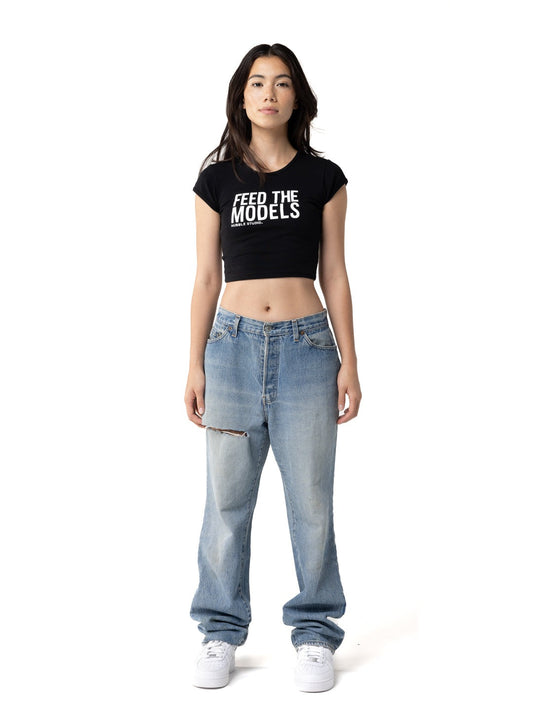 Feed The Models Crop Top