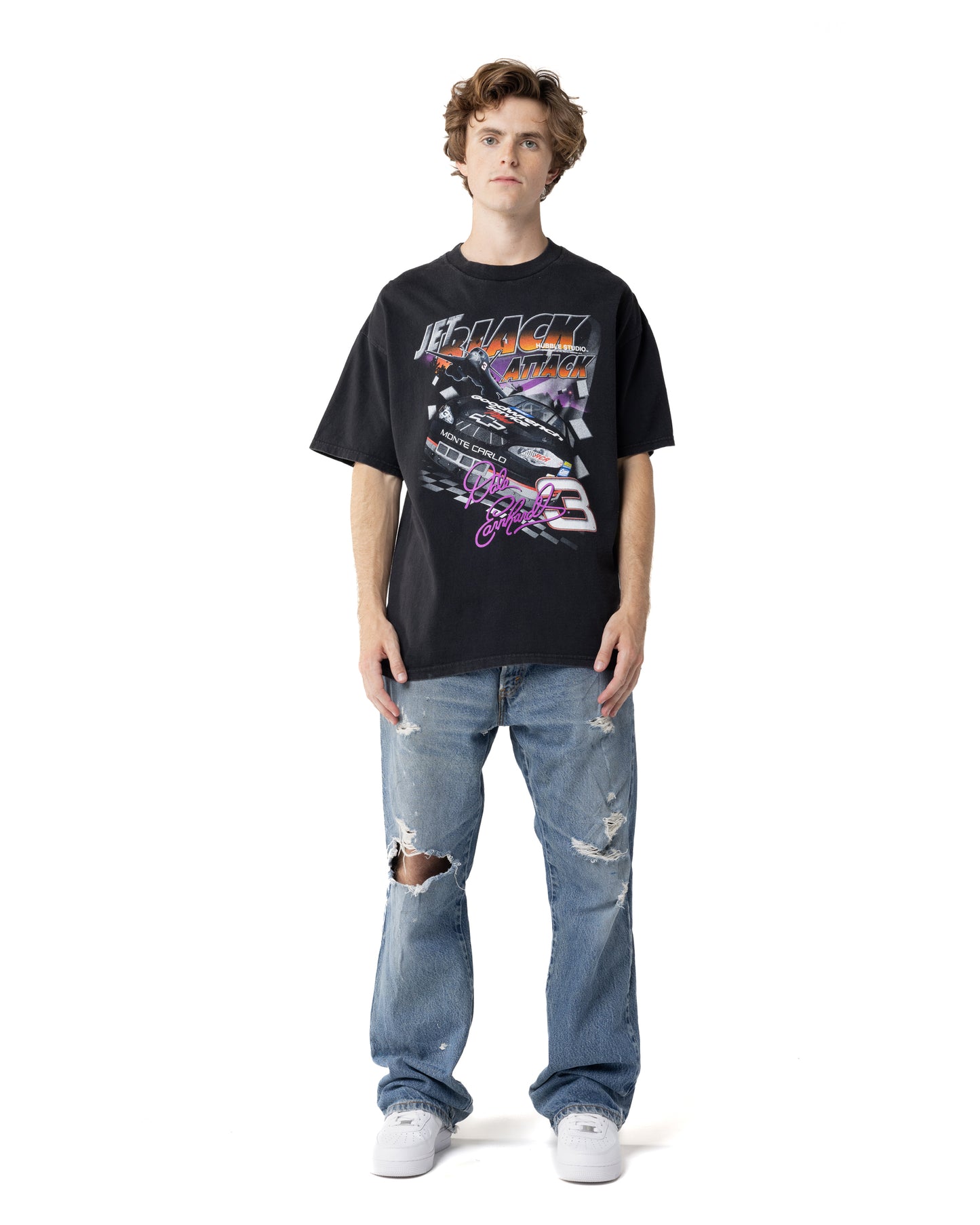 Jet Black Attack Vintage Tee